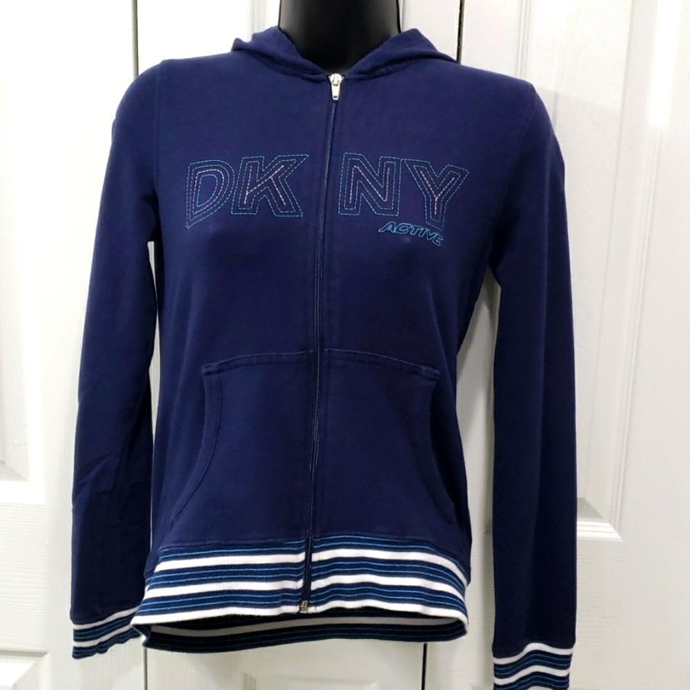 DKNY Active fitted hoodie jacket